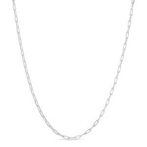 NWT Jestina Paperclip Link Chain Necklace // Italian Sterling Silver (22")